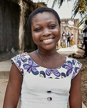 Olivia Aka har diabetes type 1 og bor i Elfenbenskysten.